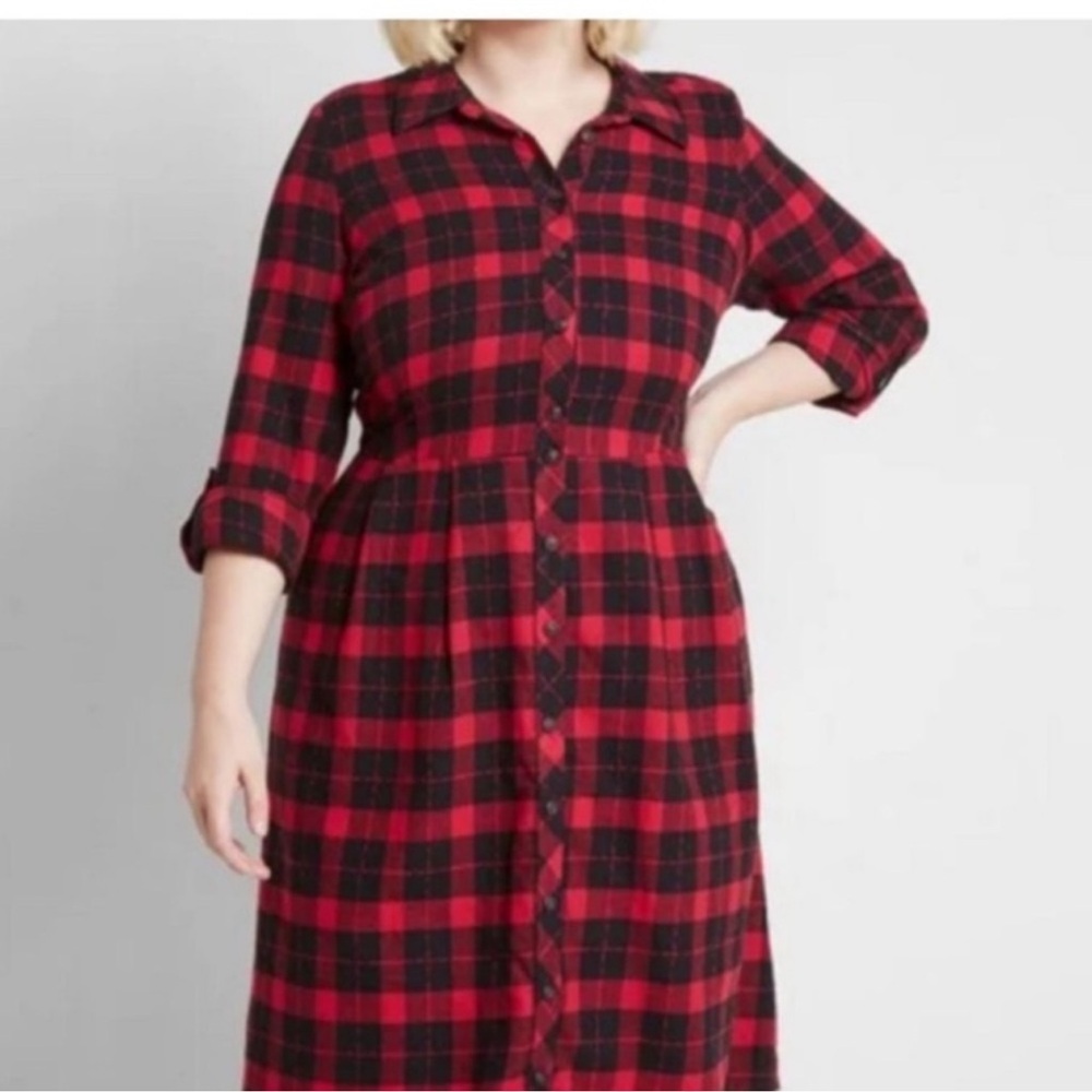 Flannel Plaid Dress